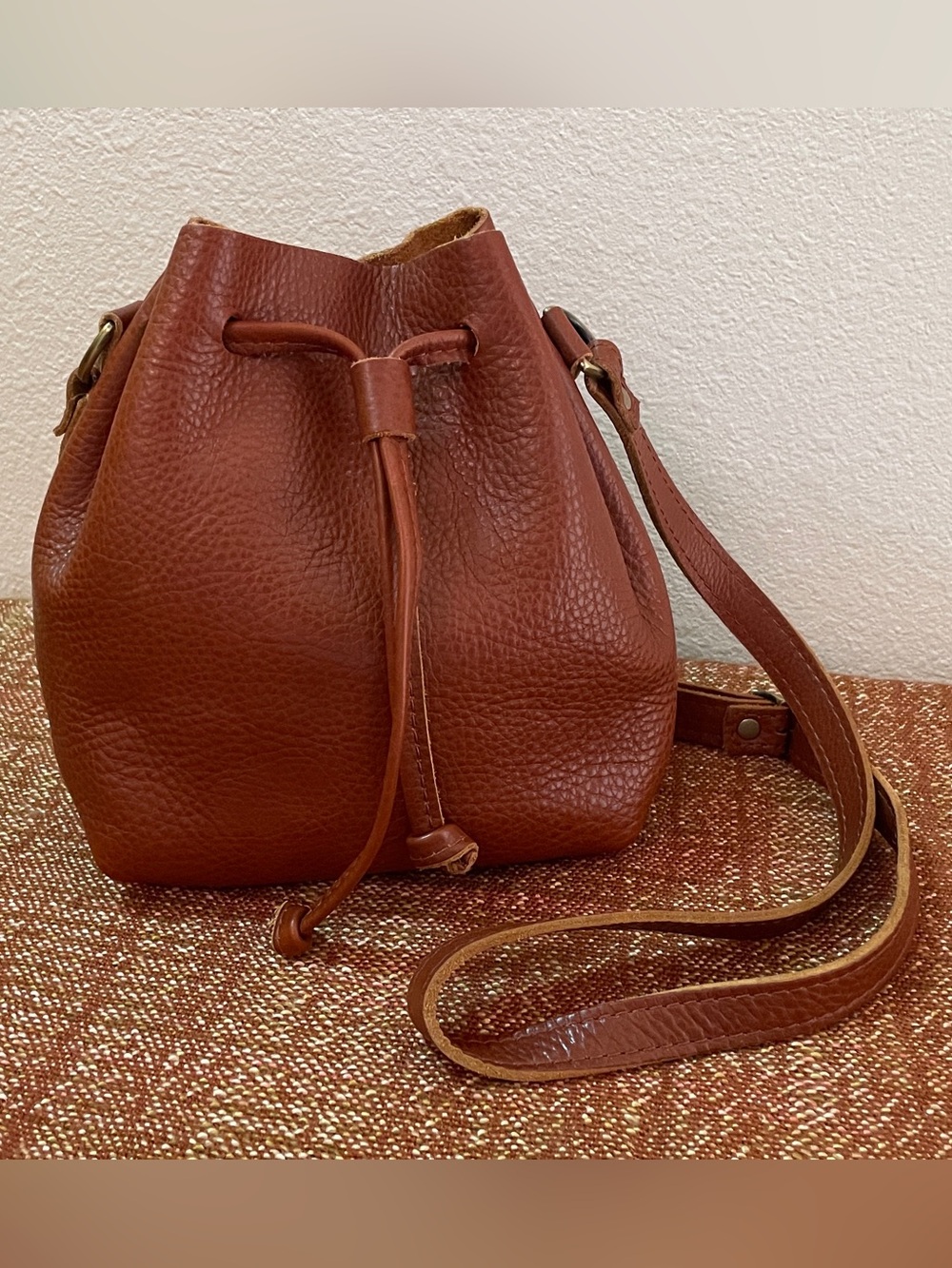 Portland Leather Bucket Bag